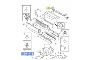 FRONT BELT REINFORCEMENT OE VOLVO XC90 2016 31425917 Catalog number of the part 31425917 FOY