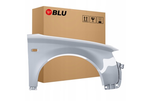 BLU Mudguard AUDI A4 B6 LY7W right silver 00 04 front