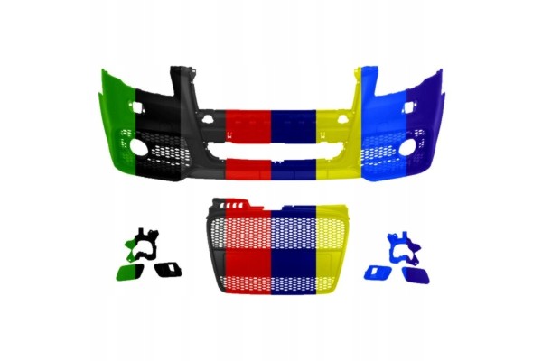 Front bumper RS Type halogens with black AUDI A4 B7 11 04 06 08 Part manufacturer Blic