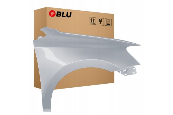 BLU Mudguard VW POLO 6R V 5 LA7W right silver 09 17 front ReflexSilber