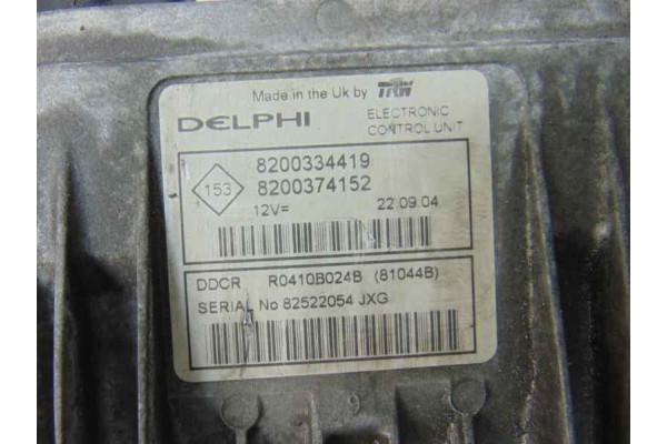 8200334419  CENTRALITA MOTOR UCE RENAULT MEGANE II BERLINA 3P Confort Authentique 8200334419 186326 RENAULT - 5
