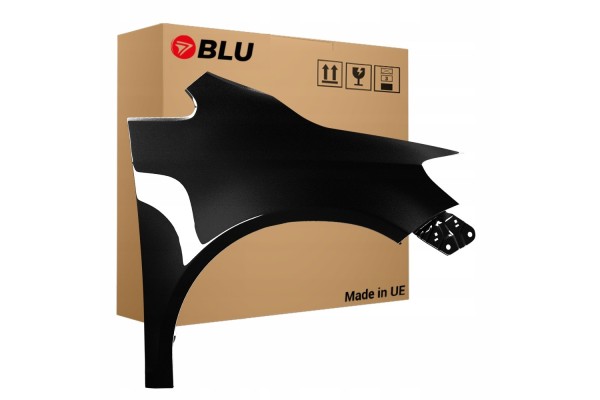 BLU Mudguard VW GOLF V PLUS 5 LC9Z right black 05 09 front BlackMagic