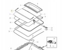 VOLVO S60 III deflector strip sunroof fairing OE 31675426 Packaging status original