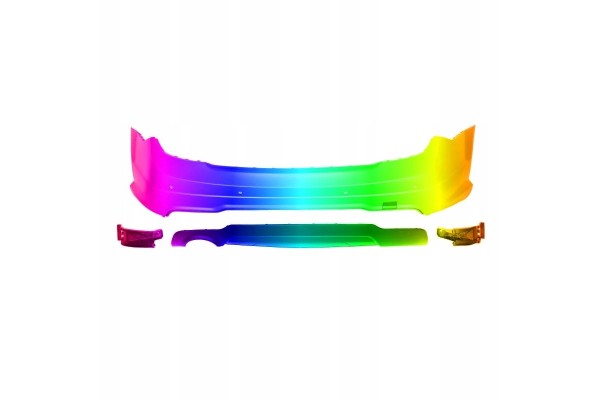 Rear bumper AMG STYLING PDC pipe cutout left MERCEDES W204 Coupe