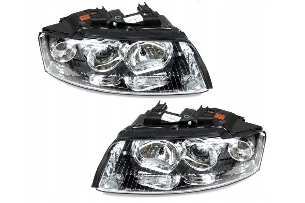 SET OF HEADLIGHTS AUDI A4 B6 2000 2004 XSENON