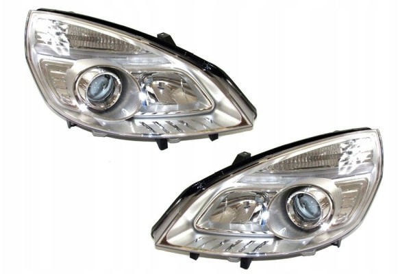 SET OF HEADLIGHTS RENAULT SCENIC 2006 2009 NEW