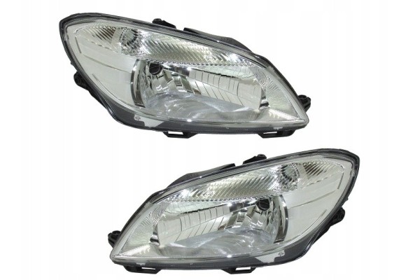 SET OF HEADLIGHTS SKODA FABIA ROOMSTER 2010 2014