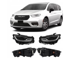 LAMPS FRONT SET LED L P CHRYSLER PACIFICA 2021 2022 2023 2024 2025