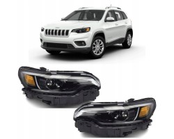 HEADLIGHTS FRONT LAMP FULL LED RIGHT LEFT USA JEEP CHEROKEE KL 2019