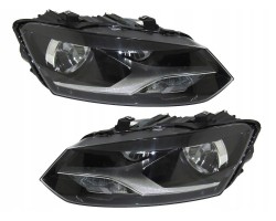 SET OF HEADLIGHTS VW POLO 6R 2009 2017 H7 H7 WITH MOTORS