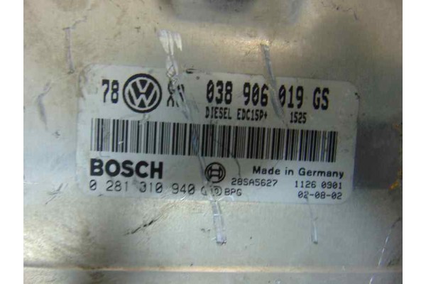 038906019GS CENTRALITA MOTOR UCE VOLKSWAGEN PASSAT BERLINA (3B3)