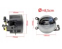 DAYTIME RUNNING LIGHTS HALOGEN FOR CITROEN FIAT FORD MITSUBISHI NISSAN Light beam 1800 lm