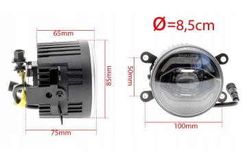 DAYTIME RUNNING LIGHTS HALOGEN FOR CITROEN FIAT FORD MITSUBISHI NISSAN Light beam 1800 lm