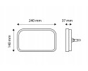 Rear lamps for trailer TT Technology LED 7 functions LEFT RIGHT lamp Packaging status original