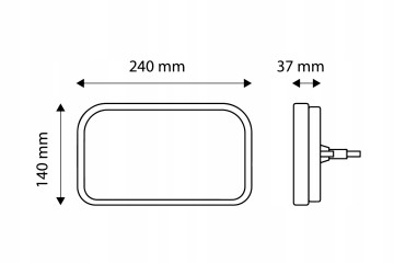 Rear lamps for trailer TT Technology LED 7 functions LEFT RIGHT lamp Packaging status original