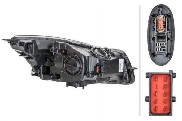 HEADLIGHT LAMP 1ZT 009 631 311 HELLA OPEL Packaging status original
