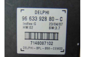 9663392880 MODULO ELECTRONICO CITROEN C4 PICASSO * 2007 9663392880 186924 CITROEN - 3