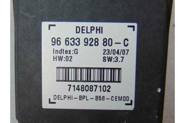 9663392880 MODULO ELECTRONICO CITROEN C4 PICASSO * 2007 9663392880 186924 CITROEN - 4