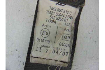 7M3857812C  CINTURON SEGURIDAD TRASERO DERECHO SEAT ALHAMBRA (7V9) Reference 2007 7M3857812C 186948 SEAT - 1