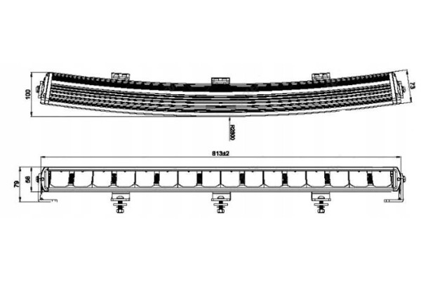 SKYLED FORNAX 31 LED BAR CURVED