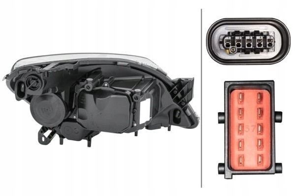 HEADLAMP LAMP 1EL 008 700 311 HELLA
