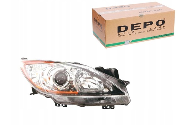 MAZDA HEADLIGHT 3 4D 0911 DEPO MAZDA HEADLIGHT 3 12 08 09 14 RIGHT Installation side right