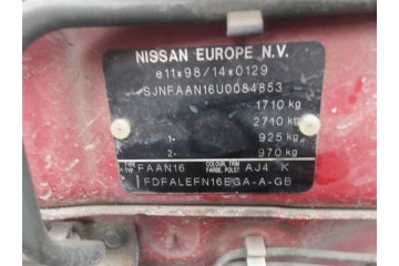 ENGINE NISSAN TEXAPORE N16 1 5 16V QG15 COMPLETE FILM 138 THOUSAND Part manufacturer Nissan OE