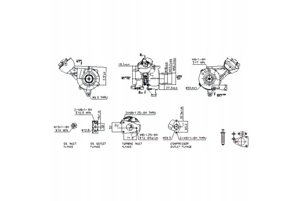 TURBOCHARGER NISSENS 93121 Catalog number of the part 93121
