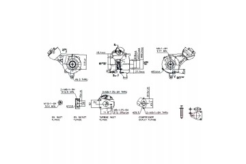 TURBOCHARGER NISSENS 93121 Catalog number of the part 93121