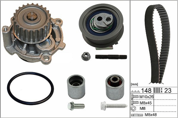 Schaeffler INA 530 0445 32 Water pump timing belt kit Part manufacturer Schaeffler INA