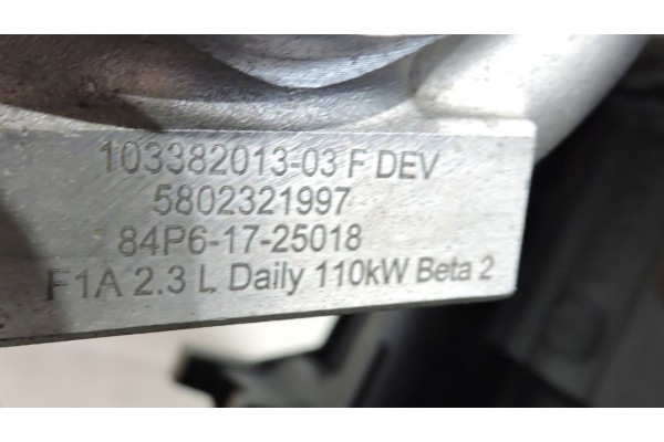 Engine Iveco Daily 2 3 160HP EURO6 F1AGL411N Car type cargo vans