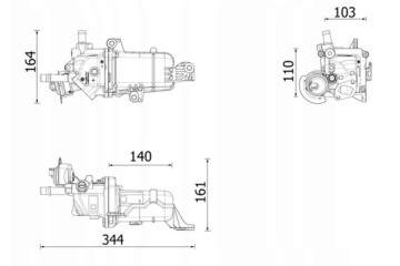 Radiator exhaust gas recirculation MAHLE CE 49 000P Part manufacturer Mahle