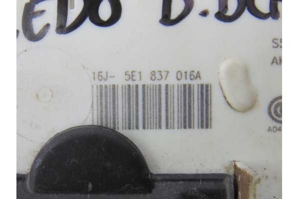 5E1837016A  CERRADURA PUERTA DELANTERA DERECHA SEAT TOLEDO (KG3) Reference 2014 5E1837016A 188830 SEAT - 2