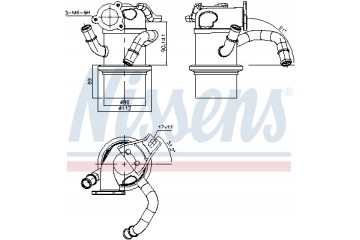 Radiator exhaust gas recirculation NISSENS 989315 Part manufacturer Nissens