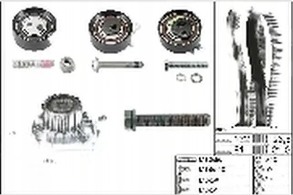 TIMING SET WATER PUMP 530 0484 31 INA Packaging status original