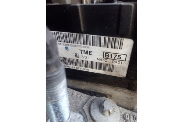 toyota AURIS II 1 6 d 4d 112HP 15 18 engine 1WW N47 Car type passenger cars