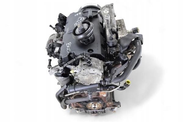 Engine GOLF V PASSAT B6 SUPERB II TOURAN ALTEA 1 9TDI 105HP BKC KOMPRESJA Packaging status replacement