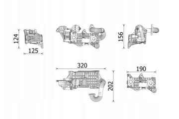 Radiator exhaust gas recirculation MAHLE CE 43 000P Part manufacturer Mahle