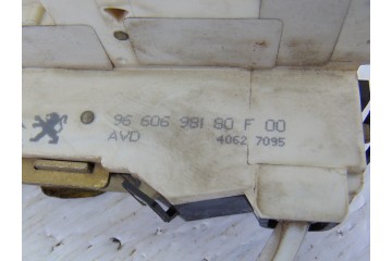 9660698180  CERRADURA PUERTA DELANTERA DERECHA PEUGEOT 407 ST Sport 2004 9660698180 193595 PEUGEOT - 2