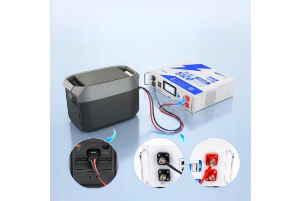 48V Extension Cable for EcoFlow Portable Charging Stations Catalog number of the part WT PPSQCC48JCX