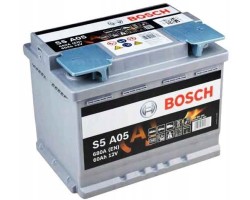 BATTERY BOSCH S5 AGM 60AH 680A S5A05 START STOP RIGHT