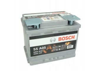 BATTERY BOSCH S5 AGM 60AH 680A S5A05 START STOP RIGHT Polarity right