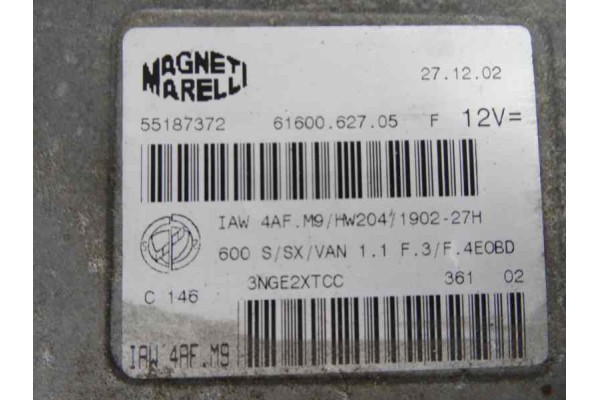 55187372 CENTRALITA MOTOR UCE FIAT SEICENTO (187) Brush 55187372 168670 FIAT - 1