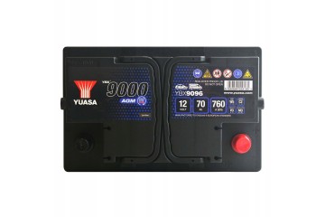 CAR BATTERY YUASA AGM START STOP 70AH 760A YBX9096 Part manufacturer Yuasa