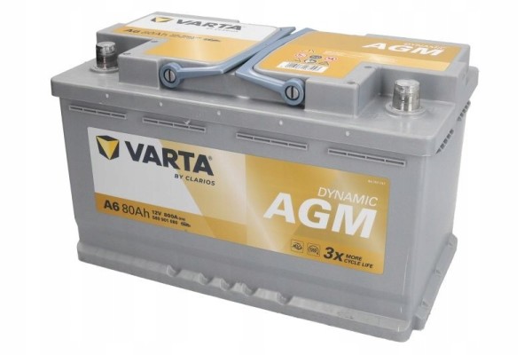 Battery Varta 12V 80Ah 800A AGM Start Stop Dynamic A6 K prod February 2026