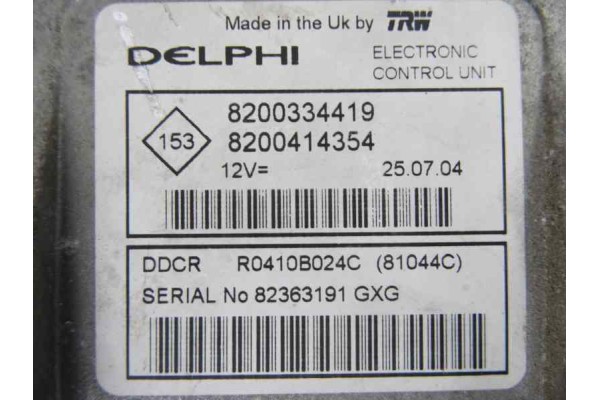 8200334419 CENTRALITA MOTOR UCE RENAULT SCENIC II (JM)
