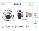 ALTERNATOR AUDI A2 A3 A4 B5 A4 B6 A6 C4 A6 C5 TT FORD GALAXY I SEAT Quality of parts according to GVO Q original with factory lo