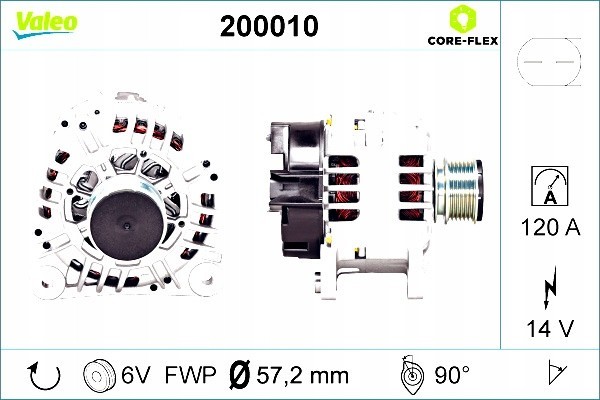 ALTERNATOR AUDI A2 A3 A4 B5 A4 B6 A6 C4 A6 C5 TT FORD GALAXY I SEAT Quality of parts according to GVO Q original with factory lo