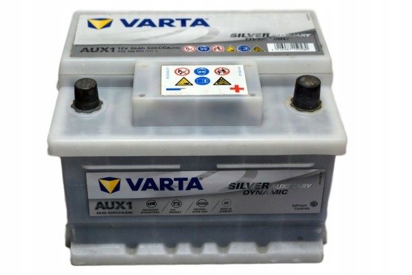 Rechargeable battery VARTA AUXILIARY 35Ah 520A AUX1 P Model AUX1