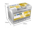 BATTERY VARTA E39 AGM 70AH A7 START STOP NEW MODEL SMOKE SLI Catalog number of the part 570901076B512